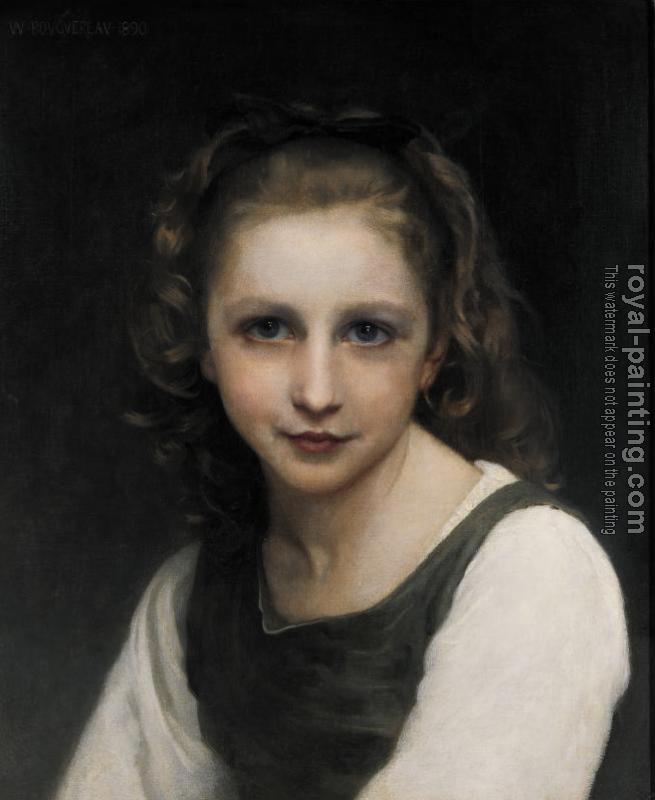 William-Adolphe Bouguereau : Portrait of a Young Girl II